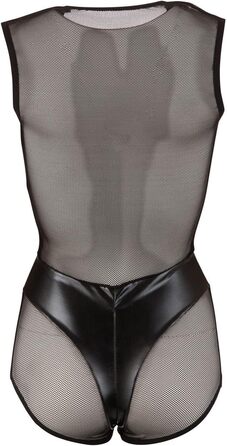 Боді з відкритим кроком, ефект мокрого блиску, розмір XL - Cottelli