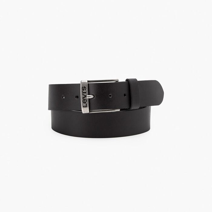 Чоловічий шкіряний ремінь Levi's New Duncan, чорний, розмір 100