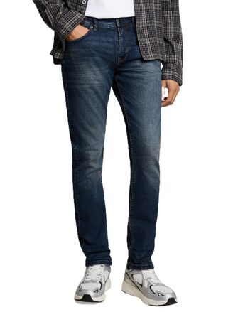 Чоловічі джинси Tom Tailor Piers Slim Fit, темно-сірий колір Dark Stone Wash, розмір 36W/32L