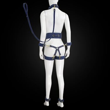 Набір для фетишу з еластичної шкіри OnundOn: корсет, наручники, стрічки для зв'язування. BDSM, готика, SM, корсет, фетиш, для жінок