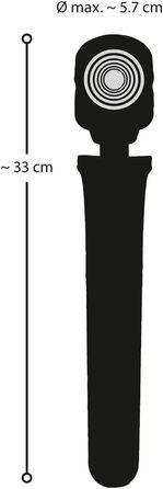 Масажний стрижень ORION 'Power Wand' - інтенсивний масажний стрижень для жінок та чоловіків, 10 режимів вібрації, 5 швидкостей, фіолетовий