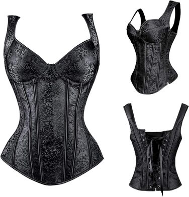 Корсет-чокер для жінок Korsage Karneval, чорний, розмір M - для схуднення та клубної моди