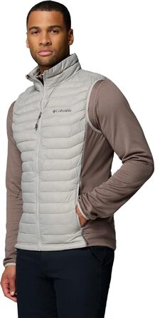 Чоловічий гібридний жилет Columbia Powder Pass Hybrid Vest, Flint Grey/Iron, розмір M