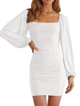 Сукня-футляр Haibang Eegante: мереживна, темно-зелена, для вечірок та свят (M, білий)