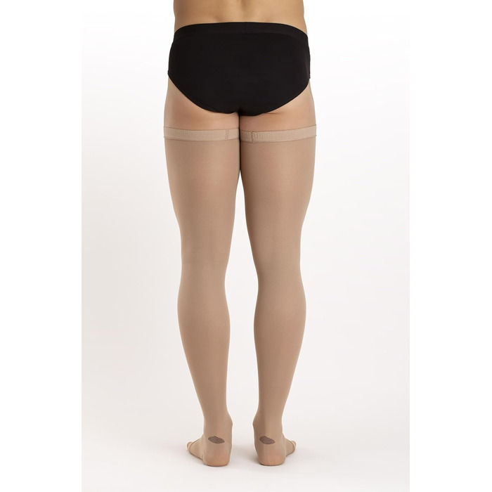 Компресійні панчохи проти тромбозу Relaxsan M1370A для жінок та чоловіків, 25-32 mmHg, відкриті, без шнурівки, білі [2 пари] (XL)