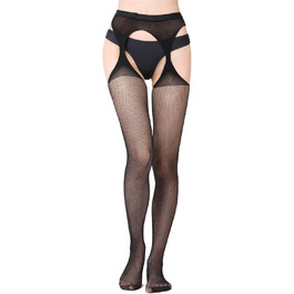 Жіночі панчохи з поясом LANGZDHE (2 шт.) - мереживні, сексуальні, універсальний розмір