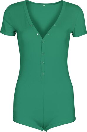 Жіночий боді Roelux з глибоким V-подібним вирізом, довгим рукавом, шнурівкою, обтягуючий, чорний, розмір S.