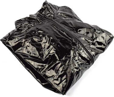 Комбінезон чоловічий Rubberfashion з лакованої шкіри PVC, чорний, XXL