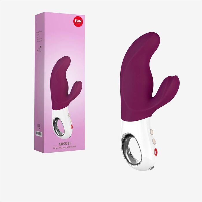 Вібратор для жінок Rabbit MISS BI (фіолетовий) - вібратор-зайчик, дildo з 100% медичного силікону