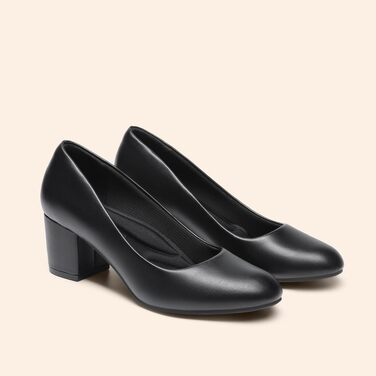 Жіночі туфлі-човники Dream Pairs із закритим носком, чорні, екошкіра (розмір 38.5 EU)