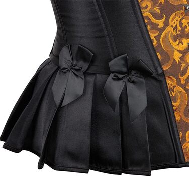 Жовтий корсет-корсет Grebrafan для жінок у готичному стилі для вечірок