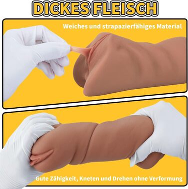 Реалістичний мастурбатор з TPE матеріалу, 3D еротичний дизайн, для анального та вагінального секса, портативний, кишеньковий