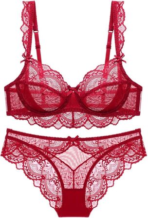 Бюстгальтер MOONBADI для жінок, квітковий дизайн, без кісточок, мереживо, бюстгальтер-бралетт, без пуш-ап, сітчаста підкладка, V-подібний виріз, для щоденного використання, бюстгальтер з підняттям грудей, 34/75D, бордовий