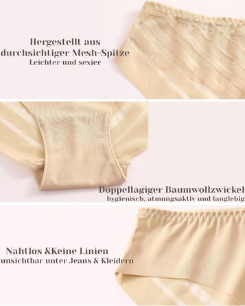 5 шт. комплект жіночих трусиків з мереживом, безшовні труси для жінок, сексуальна білизна, труси з мереживом, дихаюча білизна, S-XL, чорний/білий/кремовий/рожевий/темно-фіолетовий