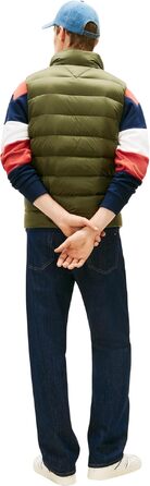 Чоловічий легкий пуховик-жилет Tommy Jeans, темно-зелений (Dark Greenery), розмір XS