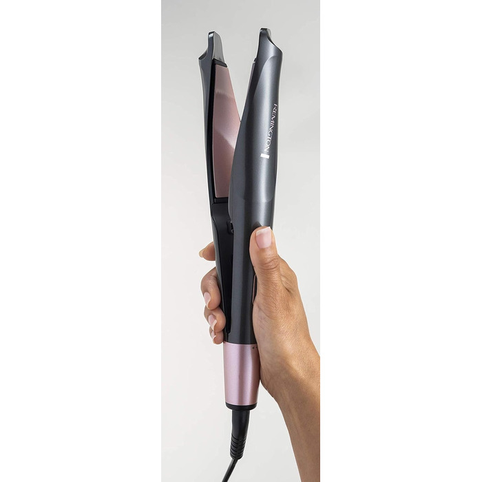 Іонійний фен-стайлер Remington Curl-Straight D5707 2в1 для завивки та випрямлення волосся (2200W, з дифузором, конічною насадкою та круглою щіткою 45мм)