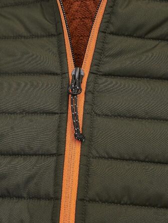Чоловіча гібридна куртка JACK & JONES Mae Hybridjacke, колір Rosin/Marmelade, розмір XXL