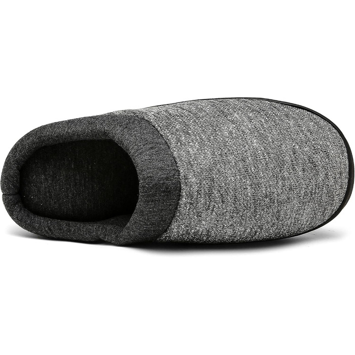 Зимові домашні капці Mishansha унісекс з ефектом пам'яті (Memory Foam), теплі та протиковзкі тапочки для жінок та чоловіків, сірі, розмір 48 EU