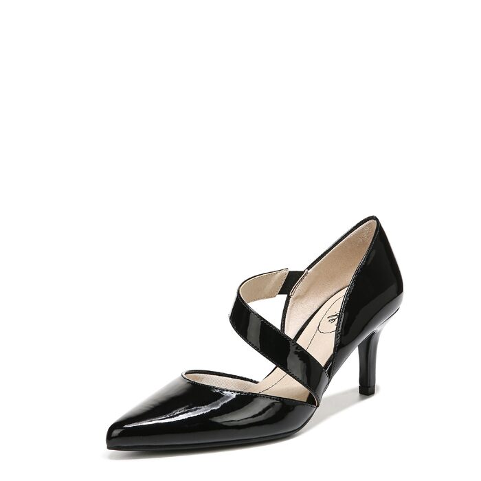 Жіночі туфлі-човники LifeStride Suki Pump, чорний лак, розмір 40 EU (Wide/Широка колодка)