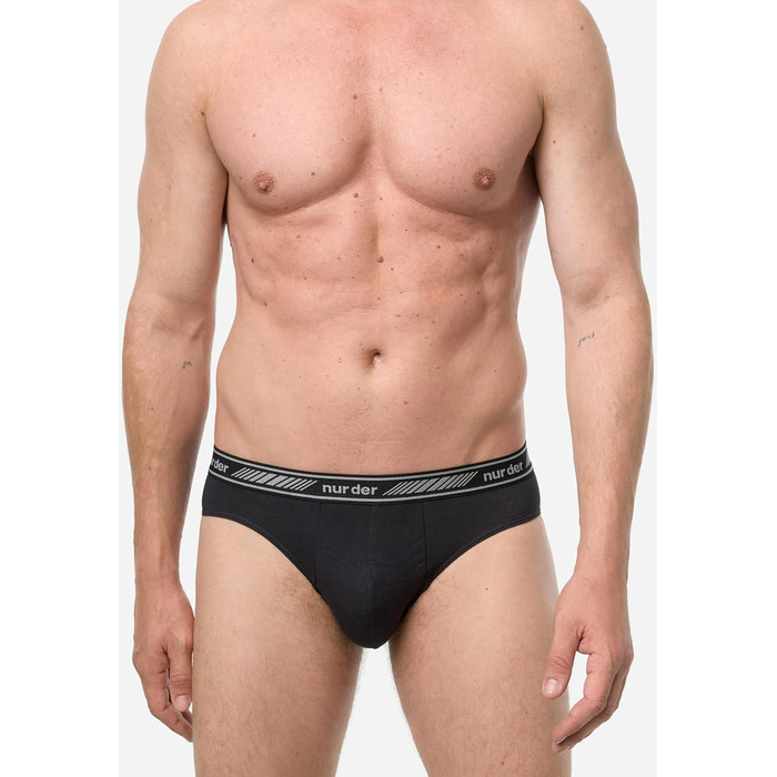 Чоловічі труси 6 шт. 3D Flex Classic Slip з бавовни, чорні, XXL