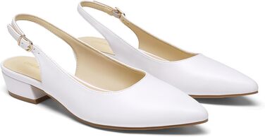 Жіночі туфлі-човники DREAM PAIRS із закритим носком, білі, розмір 43 EU