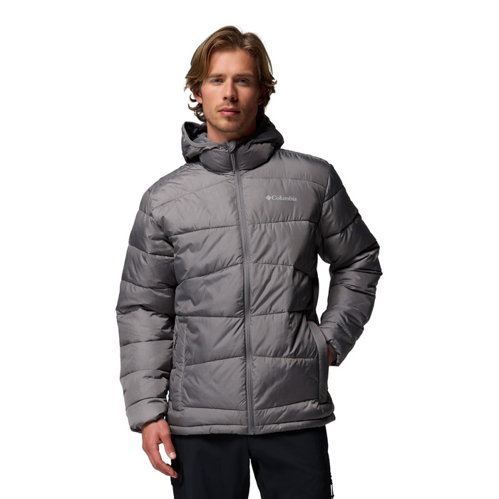 Чоловіча зимова куртка-пуховик Columbia Fiveile Butte™ II з капюшоном, City Grey, розмір XL