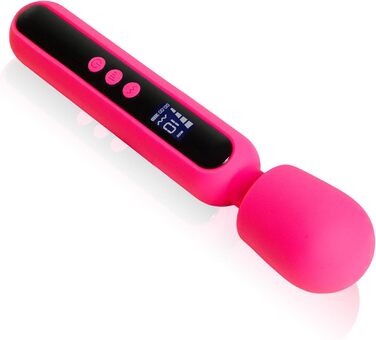 Вібратор 'THE ROCK XL' 23,5 см з дисплеєм - Масажер для жінок з преміум-силікону. Іграшки для дорослих, для пар, дildo, Magic Wand Pink