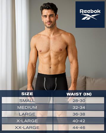 Сліпеки чоловічі Reebok (10 шт. в упаковці) – Low Rise, матеріал: бавовна, кольори: морський блакитний, червоний, сірий, Surf The Web, Stonegrey, розмір M