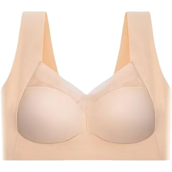 Бралет-BH Tian Dee для корекції постави, без кісточок, з пуш-ап ефектом, безшовний, бежевий