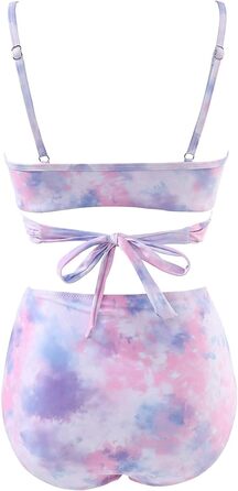 БІКІНІ JFAN з рюшами, пов'язування, пуш-ап, висока талія, 2 шт.