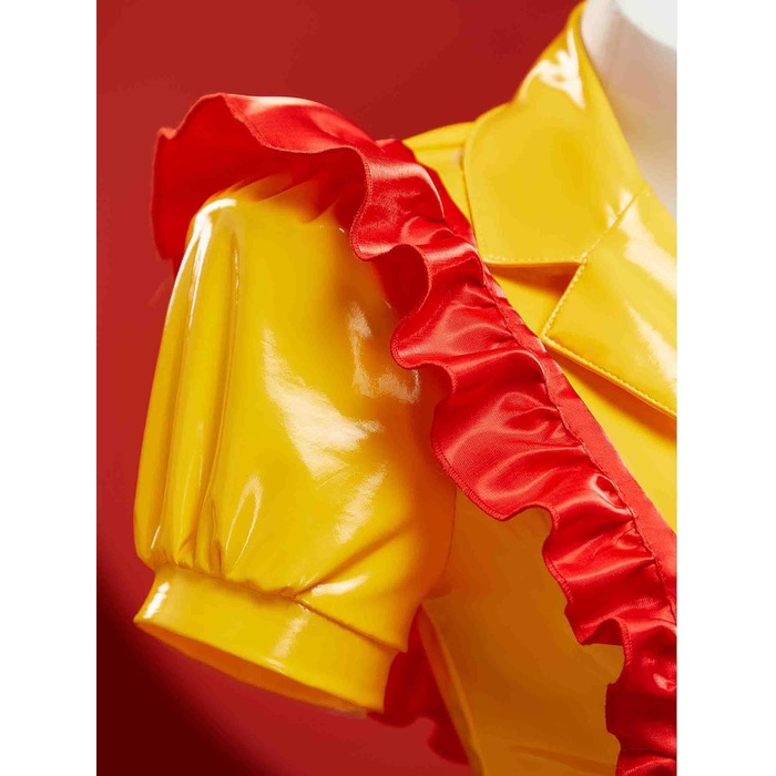 Костюм покоївки Mobbunny для жінок, сексуальна білизна, комплект форми покоївки, набір для Хелловіну, жовта сукня зі спідницею та капелюшком