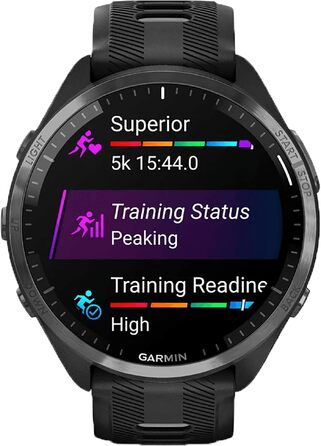 Смарт-годинник Garmin Forerunner 965 DLC Titan GPS, чорний/світло-сірий, унісекс
