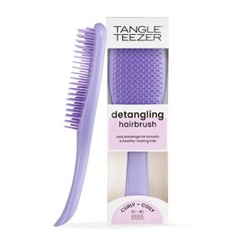 Щітка для волосся Tangle Teezer Ultimate Detangler для кучерявого та жорсткого волосся (3C-4C), розплутувач з двоступеневими щетинами проти фриззінгу, Mango & Purple