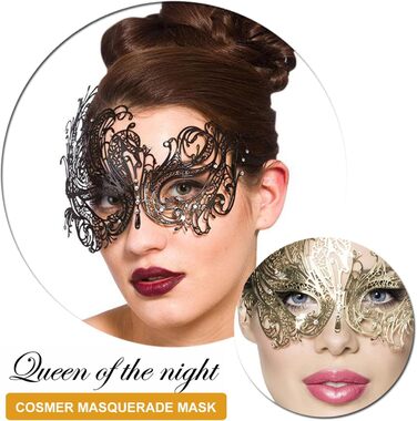 Маскарадні маски для жінок та чоловіків, пара, венеціанська маска, римсько-грецька маска для Хелловіну, костюм, вечірка, бал Black Phoenix Set