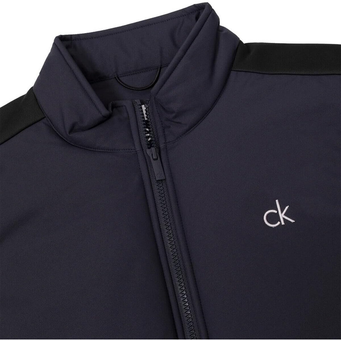 Чоловічий утеплений жилет для гольфу Calvin Klein St. Lawrence 2026, на блискавці, темно-синій/чорний, розмір 4XL