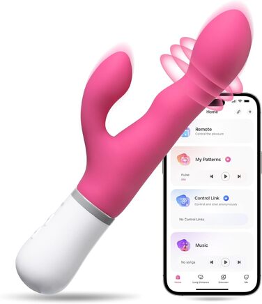 LOVENSE Nora Bluetooth вібратор-кліторальний кролик з керуванням через додаток, для жінок, стимулятор клітора та G-точки, необмежені налаштування вібрації