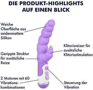 EIS Lustraupe - вібратор кролик, 10 програм, силікон, вологостійкий