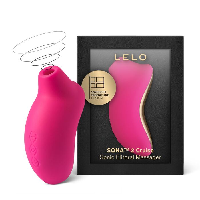 LELO SONA 2 Cruise - вібратор клітора для жінок з технологією звукових хвиль (Cerise)