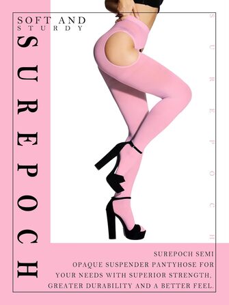 Шкарпетки-шкарпетки Surepooch для жінок, великі розміри, відкритий крок, рожеві, XL-XXL