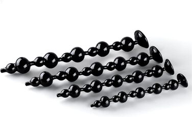 Анальний масажер з намистин для стимуляції простати, анальний дільдатор, Butt Plug, SM іграшки для дорослих (прозорий)