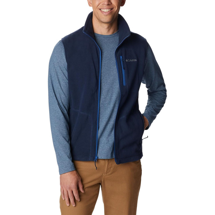 Чоловічий флісовий жилет Columbia Fat Trek Fleece Vest, темно-синій (Collegiate Navy), розмір L