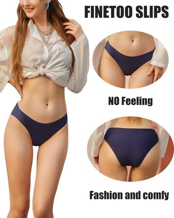 Набір трусиків FINETOO (10 шт.) - безшовні, жіночі, сексуальні, комфортні, XS-XL