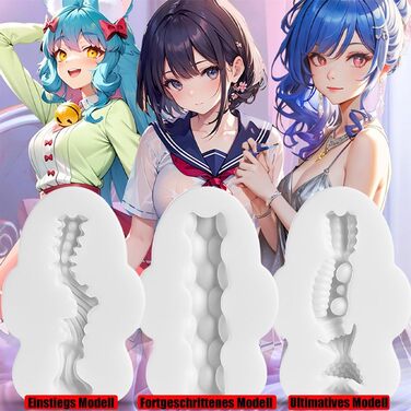 Мастурбатор для чоловіків 3 шт. TPE, компактний, для початківців та досвідчених, мастурбатор-іграшка