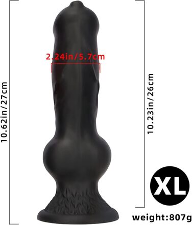 Анальний пробка-дилда з силікону у вигляді вовка для чоловіків та жінок, різні розміри (XS/S/M/L/XL), стимуляція G-Spot та простати