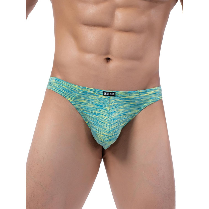 Танга чоловічі iKingsky, швидке сохнення, низька талія, кольорові, для чоловіків (L, Зелений)