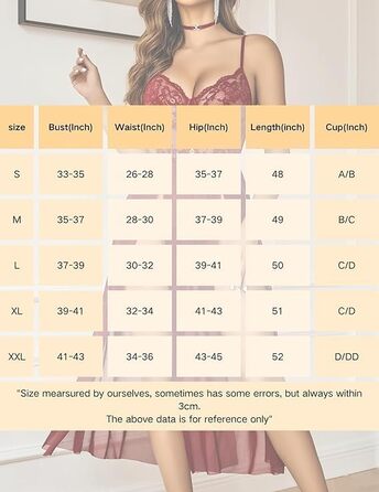 Avidlove Сексуальна спідня білизна для жінок: комплект з мережива, мереживна нічна сорочка-бабочка, корсет, нічне вбрання з боковим розрізом, XL, чорний