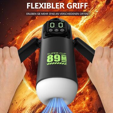 Електричний мастурбатор для чоловіків з 7 режимами вібрації та всмоктування, складний ручка, секс-іграшка для чоловіків