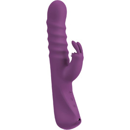 Вібратор для тіла JAVIDA Rabbit Vibe - 10 режимів, стимулятор клітора, 12.8-13.3 см, фіолетовий