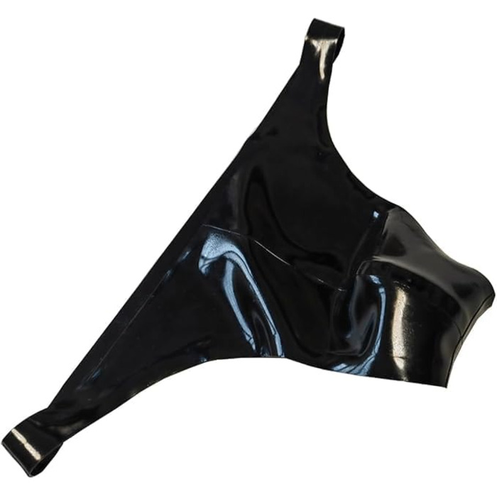 Чоловічі труси G-string з латексу GREEFEI, чорні, ручної роботи, Tanga, XL