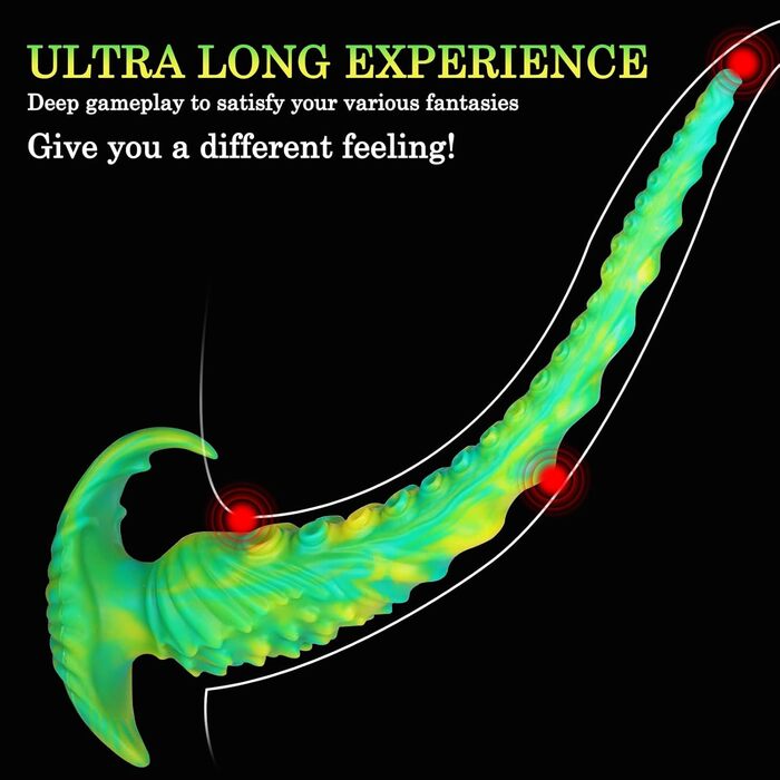 Анальний дилда MACQIU з щупальцями, екстремально велика, для чоловіків та жінок